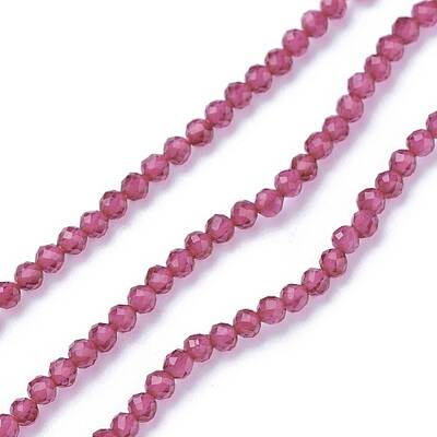 Faceted Glass Beads Strands