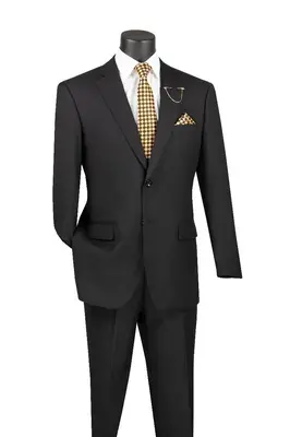 Professional Look Vinci Men's Wool Feel Business Suit Professional Look for Executives