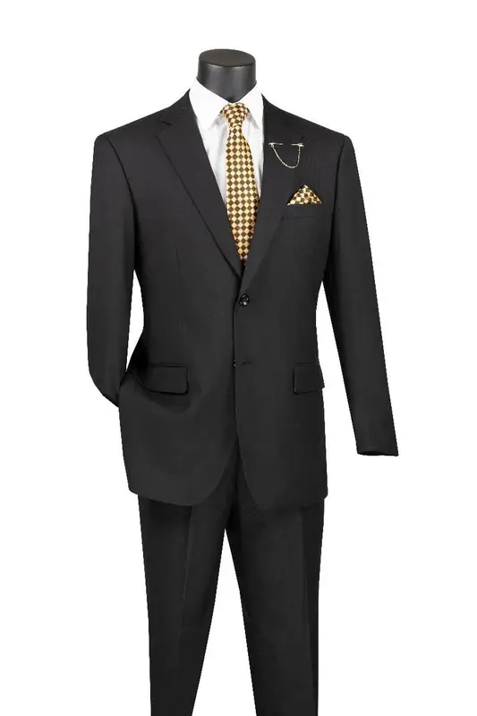 Professional Look Vinci Men's Wool Feel Business Suit Professional Look for Executives