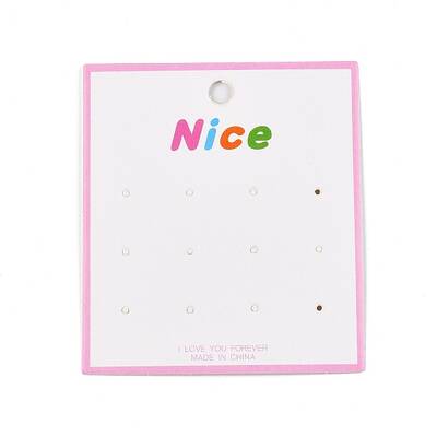 Rectangle Paper Earring Display Cards