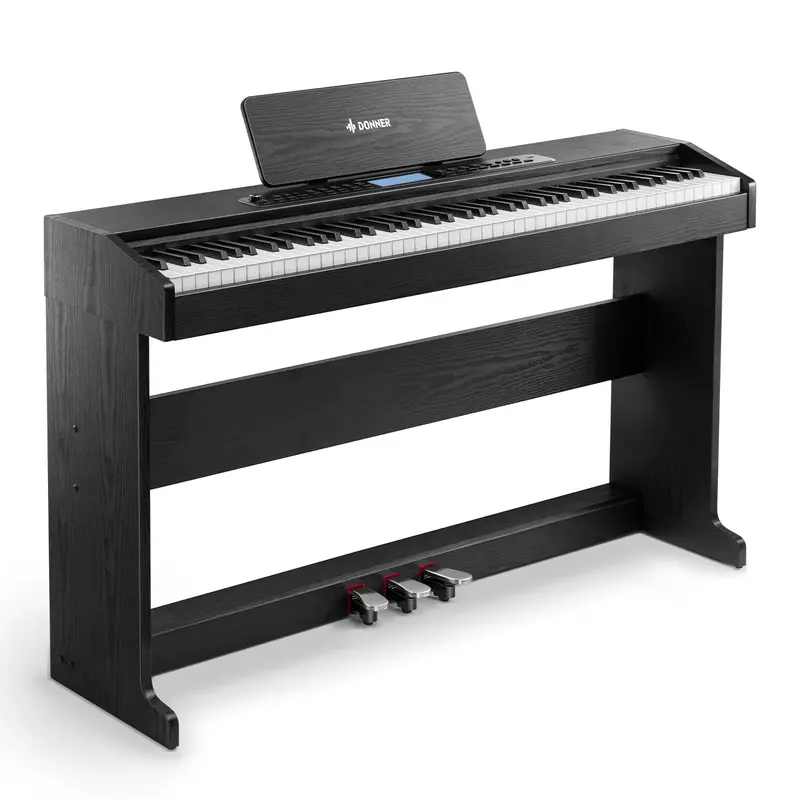 Donner DDP-95 Weighted Upright Digital Piano - Black / Piano