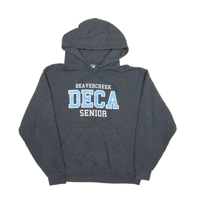 JERZEES DECA Beavercreek Senior Hoodie Grey Pullover Mens M