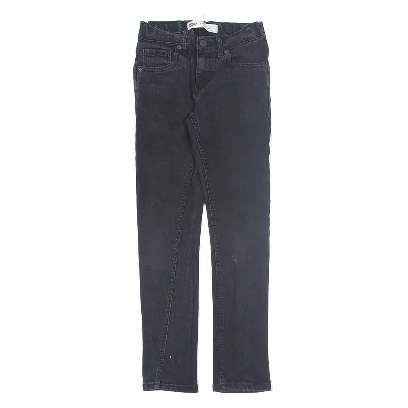 LEVI'S 510 Jeans Black Denim Regular Skinny Boys W22 L25