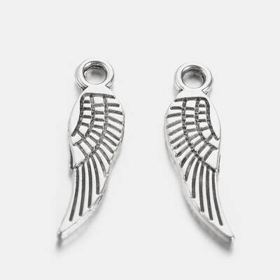 Tibetan Style Alloy Wing Charms