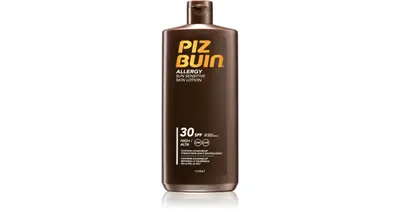 Piz buin Sun Lotion for Sensitive Skin Allergies SPF 30 - Sun Cream Against Sun Allergies - 400 ml
