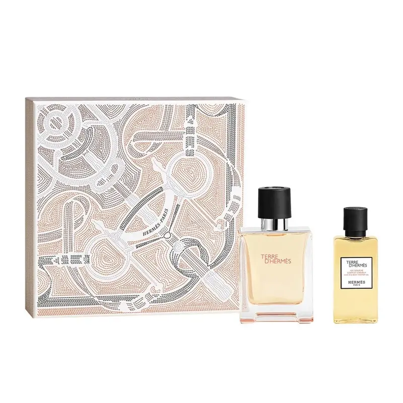 Hermès Terre d'Hermès Eau de Toilette per uomo 50ml Gel da bagno spray 40ml