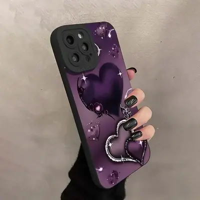 Heart Pattern Phone Case, Anti-drop Cellphone Protective Case, Total Protective Shockproof Mobile Phone Cover for iPhone 11 1...
