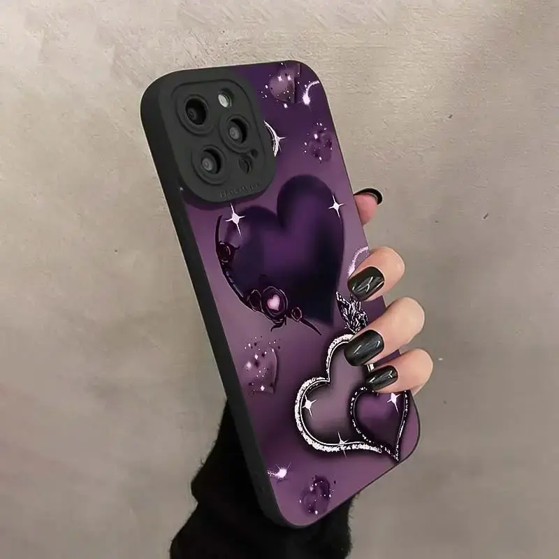 Heart Pattern Phone Case, Anti-drop Cellphone Protective Case, Total Protective Shockproof Mobile Phone Cover for iPhone 11 1...