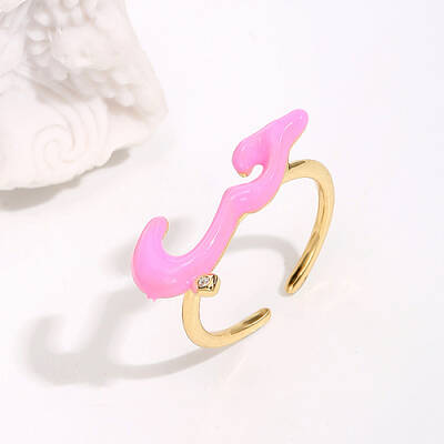 Cloud Shape Real 18K Gold Plated Brass Micro Pave Cubic Zirconia Open Cuff Rings