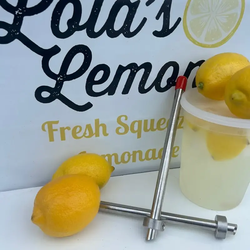 Lemonade deli container hole punch