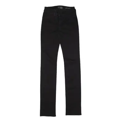 GUESS Cigarette Mid Jeans Black Denim Slim Straight Womens W24 L35
