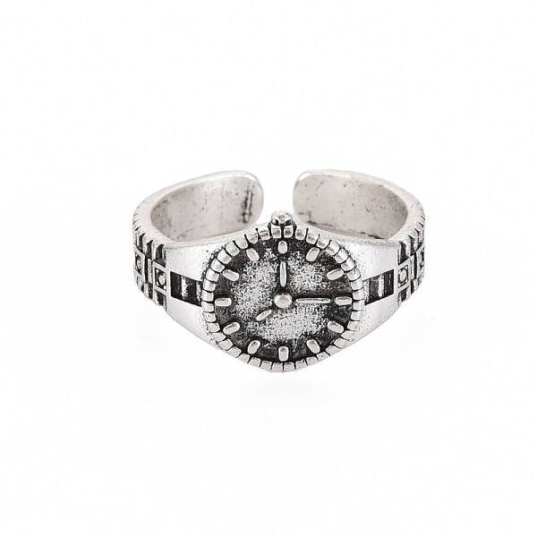 Watch Shape Open Cuff Ring