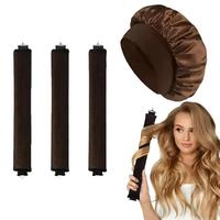 Heatless Hair Curler Set, Soft Rollers & Wide Satin Bonnet, Heatless Hair Styling Tools, Hair Accessories for Women & Girls, ...