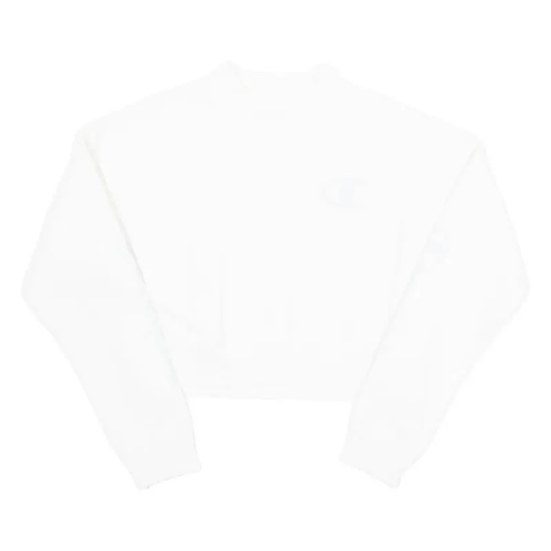 CHAMPION Womens Sweatshirt White XS