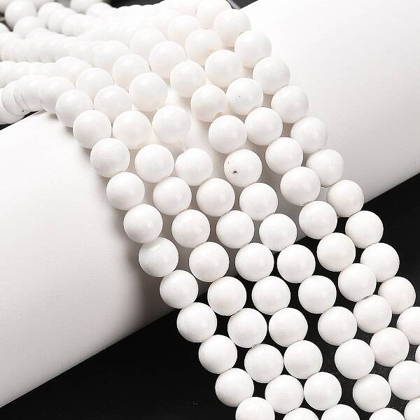 Natural Mashan Jade Round Beads Strands