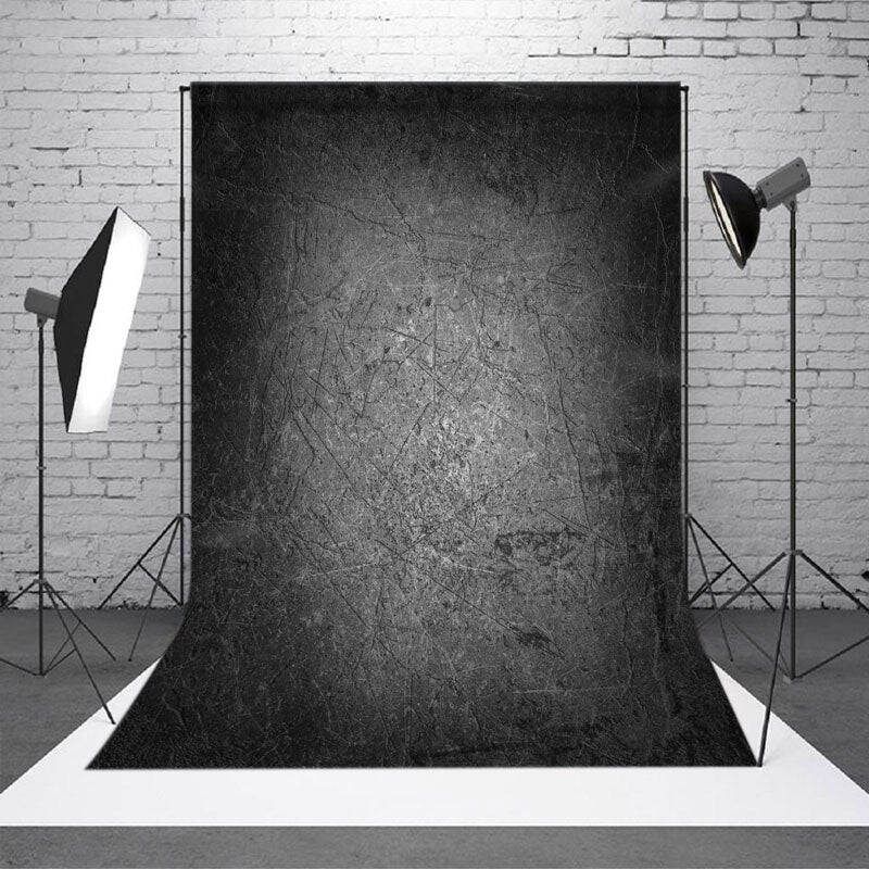 Black Gray Metal Scratch Abstract Textured Backdrop - Aperturee