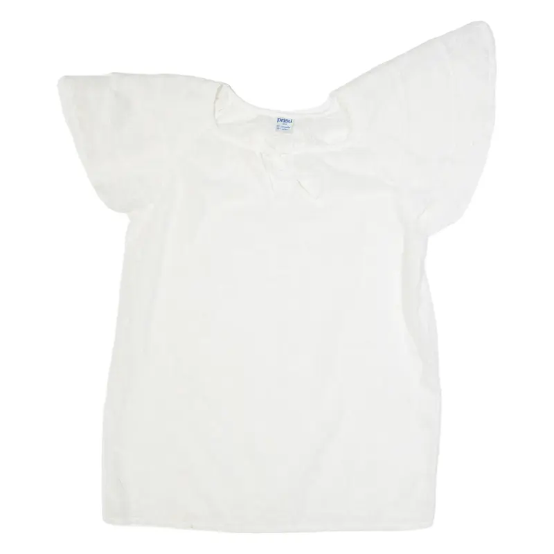 PRISU Womens Printed Top White Floral S