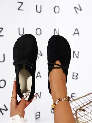 Women's Solid Color Flat Shoes, Casual Comfortable Soft Sole Slip on Shoes for Daily Wear, Lightweight Non-slip Wear-resistan...