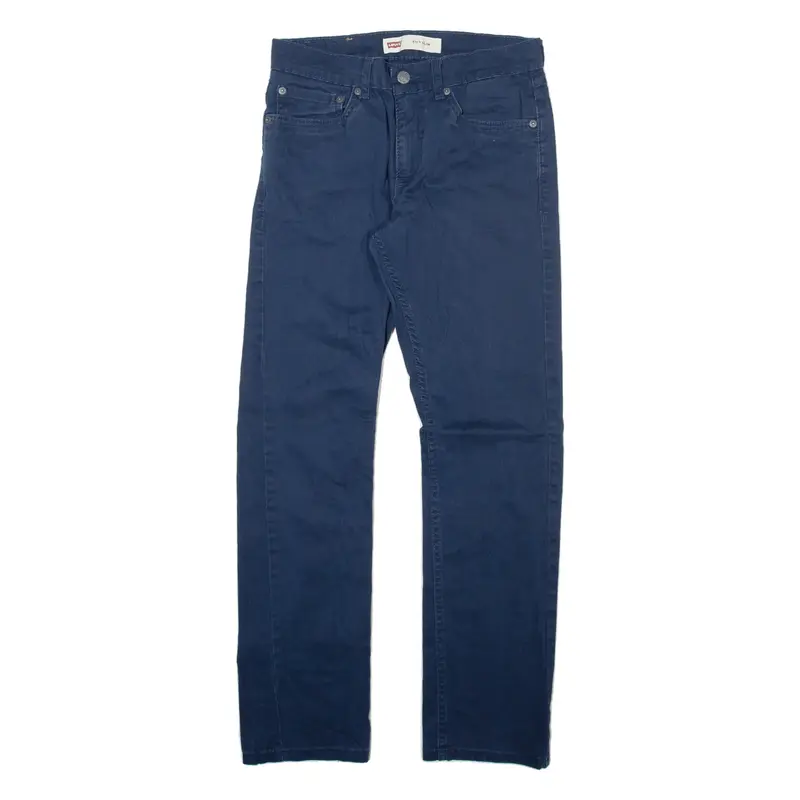 LEVI'S 511 Boys Trousers Blue Slim Straight W28 L28