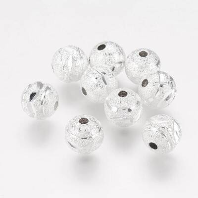 Brass Textured Beads