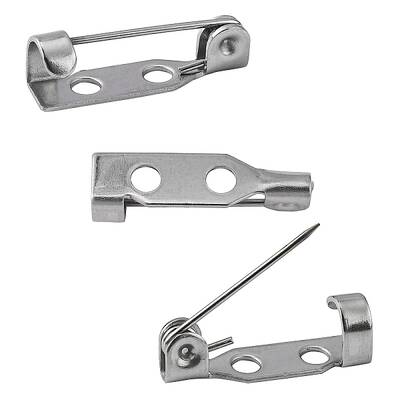 Tarnish Resistant 304 Stainless Steel Brooch Pin Back Bar Findings