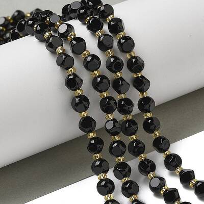Natural Black Onyx(Dyed & Heated) Beads Strands