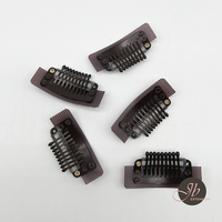 JBEXTENSION 5 Pcs 9-teeth Hair Extension Adjustable Smart Clips Hair Extension Wigs Reusable Snap Clips Comb Small Snap Wig A...