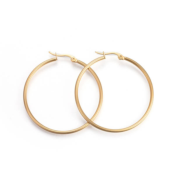 201 Stainless Steel Big Hoop Earrings