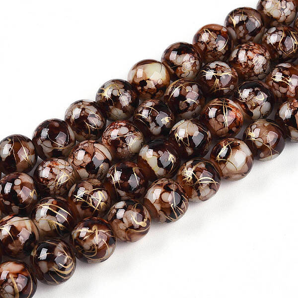 Baking Painted Glass Beads Strands