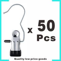 50PCS Premium Stainless Steel Rotating Hanging Clips – Durable 360°   Space-Saving Design for Laundry, Dish Drying Rack, S...