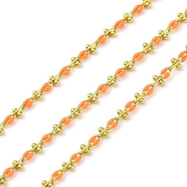 Brass Enamel Link Chains