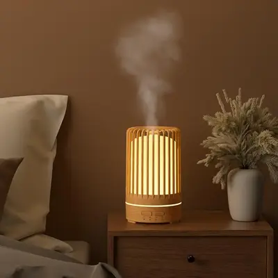 150ML Aromatherapy Humidifier, Birdcage Design Essential Oil Diffuser, USB Powered Silent Humidifier for Home Bedroom