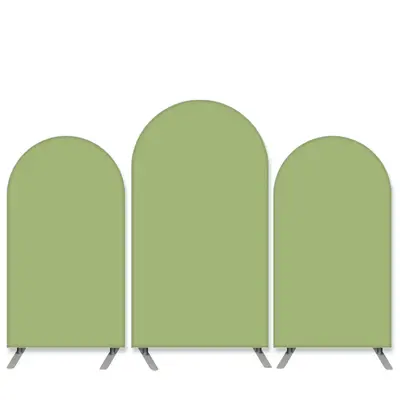 Aperturee Pure Color Theme Light Green Birthday Arch Backdrop Kit | Diy Arch Backdrop Cover | Circle Arch Backdrop Diy | Cust...
