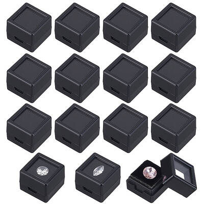 Cube Plastic Loose Diamond Storage Boxes