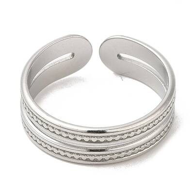 Non-Tarnish 304 Stainless Steel Open Cuff Rings