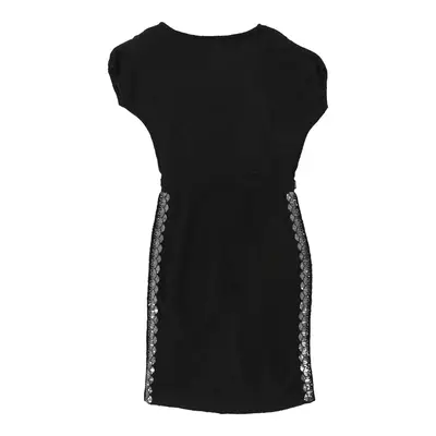 Cavalli Class Bodycon Dress - Medium Black Cotton | Size: medium