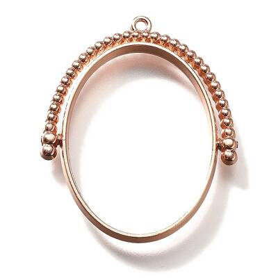 Alloy Open Back Bezel Pendants