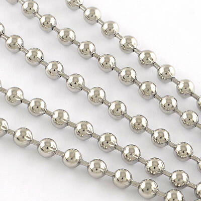 Tarnish Resistant 201 Stainless Steel Ball Chains
