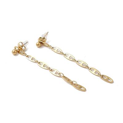 304 Stainless Steel Dangle Stud Earrings for Women