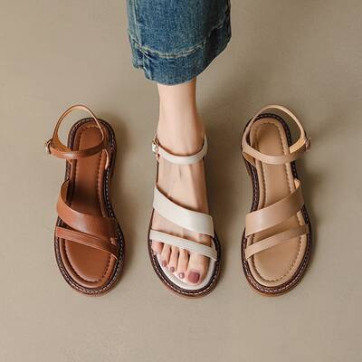 CHIKO Kourtnei Open Toe Block Heels Flats Sandals