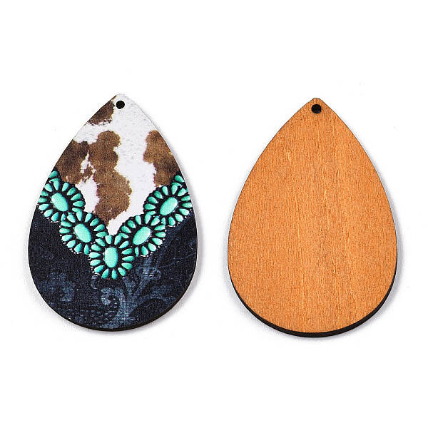 Single Face Printed Basswood Big Pendants