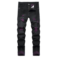 JUNBAOSS Men's Slim Fit Stretch Jeans Colored Ripped Jeans for Men, Casual Fashion Straight Leg Comfort Flex Waist Skinny Den...
