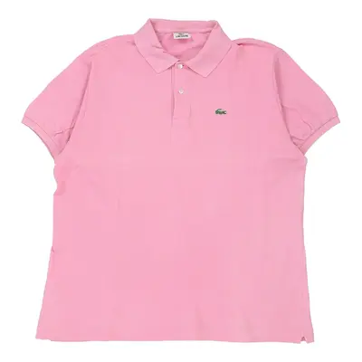 Lacoste Polo Shirt - XL Pink Cotton