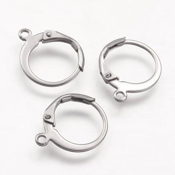 304 Stainless Steel Leverback Earring Findings
