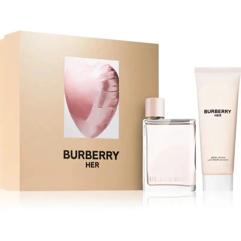Burberry Her women's gift set Eau de Parfum 50 ml + body milk 75 ml