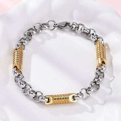 201 Stainless Steel Rolo Chain Bracelets