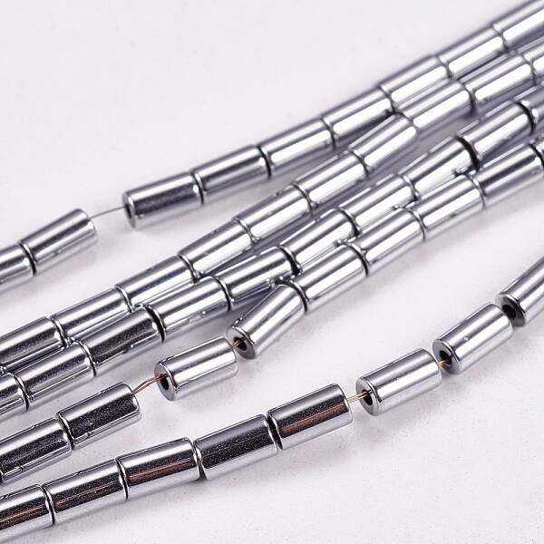 Electroplate Non-magnetic Synthetic Hematite Beads Strands