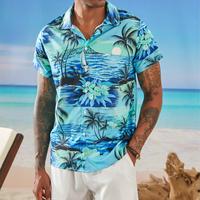 JUNBAOSS Hawaiian Shirt for Men, Unisex Summer Beach Casual Short Sleeves Button Down Shirts, Regular Fit Fashion Comfy Flowe...
