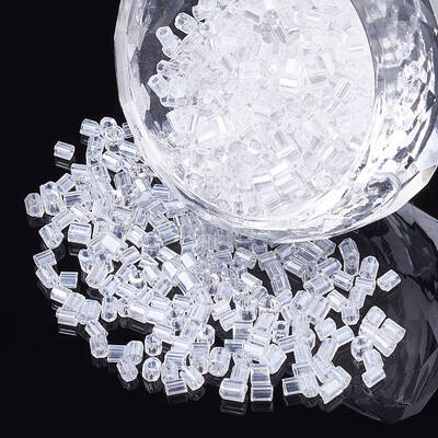 Two Cut Glass Seed Beads