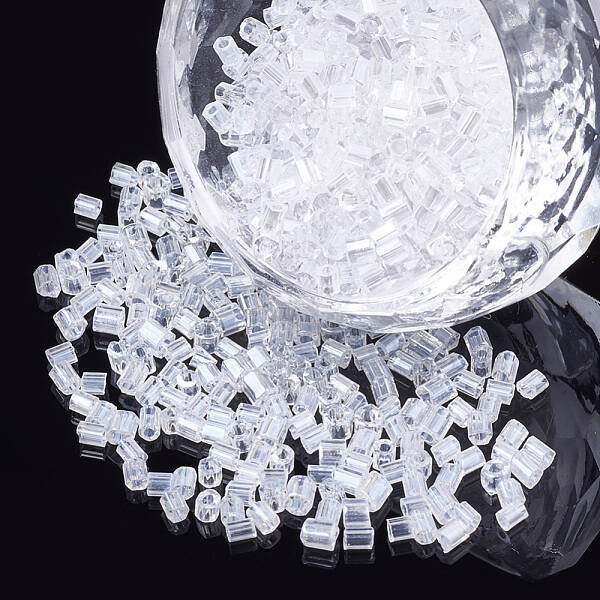 Two Cut Glass Seed Beads